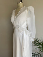 Load image into Gallery viewer, Organza Bridal Wrap Blouse
