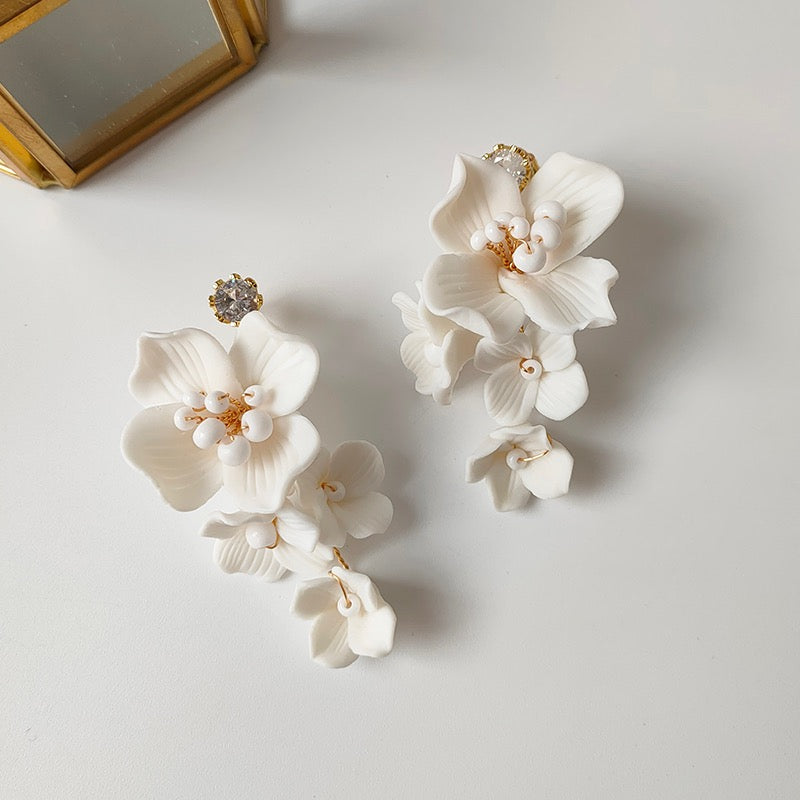 Enya Floral Chandelier Earring